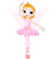 Cute fairy ballerina vector image