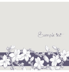 Background magnolia flowers for card or invitation vector image