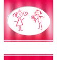 Valentine's card vector image