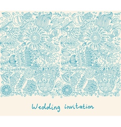 Floral Wedding Inviation vector image