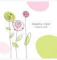 Floral design vector image