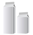 White paper packaging vector image