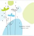 Floral design vector image