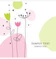 Floral design vector image