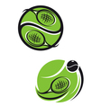 Tennis emblems vector image