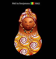 Matryoshka Mali vector image