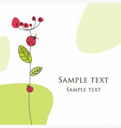 Greeting card vector image