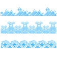 Ocean seamless pattern vector image
