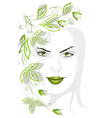 Spring girl vector image