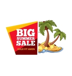Emblems for big summer sales Emblems for big summer sales vector image