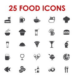 Food icons basics series vector image