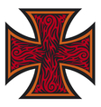 Iron cross tattoo style - Tribal style vector image
