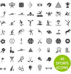 Sports icons basics vector image