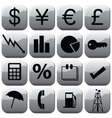 Finance icons vector image