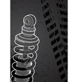 Shock-absorbers vector image