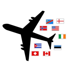 World planet travel World planet travel vector image