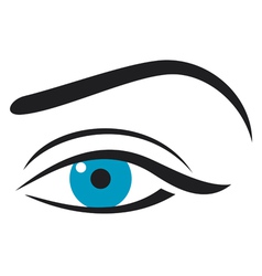 Woman eye vector image