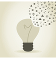 Bulb a science2 vector image
