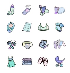Baby born icon Baby born icon vector image