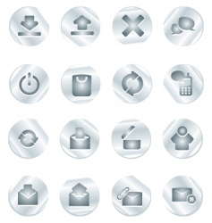 Icons set vector image