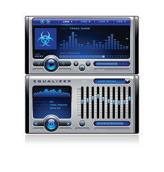 Mp3 media music player vector image