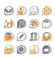 Business and office icons vector image