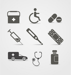 Medical icons vector image