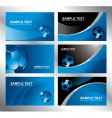 Various soccer card vector image