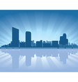 Grand rapids michigan skyline vector image