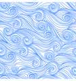 Seamless abstract hand-drawn pattern waves vector image