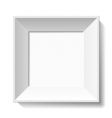 White photo frame vector image