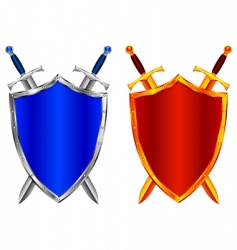 Shields vector image