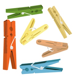 Pegs vector image