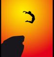 Leap of faith vector image
