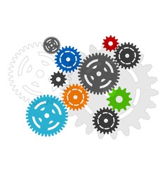 Cogwheels vector image