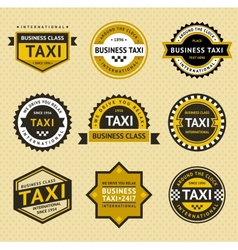 Taxi insignia - vintage style vector image