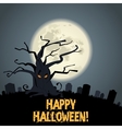 Halloween tree Halloween tree vector image