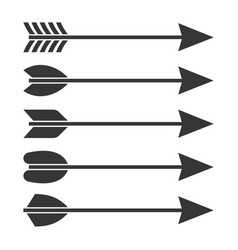 Arrows icon set vector image
