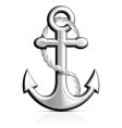 Anchor and rope vector image