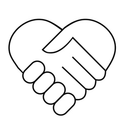 Team Hand Shake Logo Vector By Deskcube Image 1156971 VectorStock