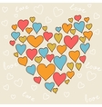 Valentines day lovely seamless texture with cute vector image