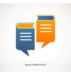 Book talks - concept design with speech bubbles vector image