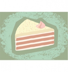 Retro grunge cake vector image