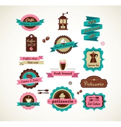 Espresso bar vinatge poster with makineta vector image