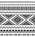 Tribal seamless pattern aztec black and white vector image