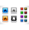 Buttons for web design vector image
