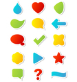 Set of labels vector image