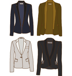 Women jackets vector image