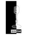 Retro microphone vector image