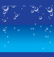 Bubbles in water vector image